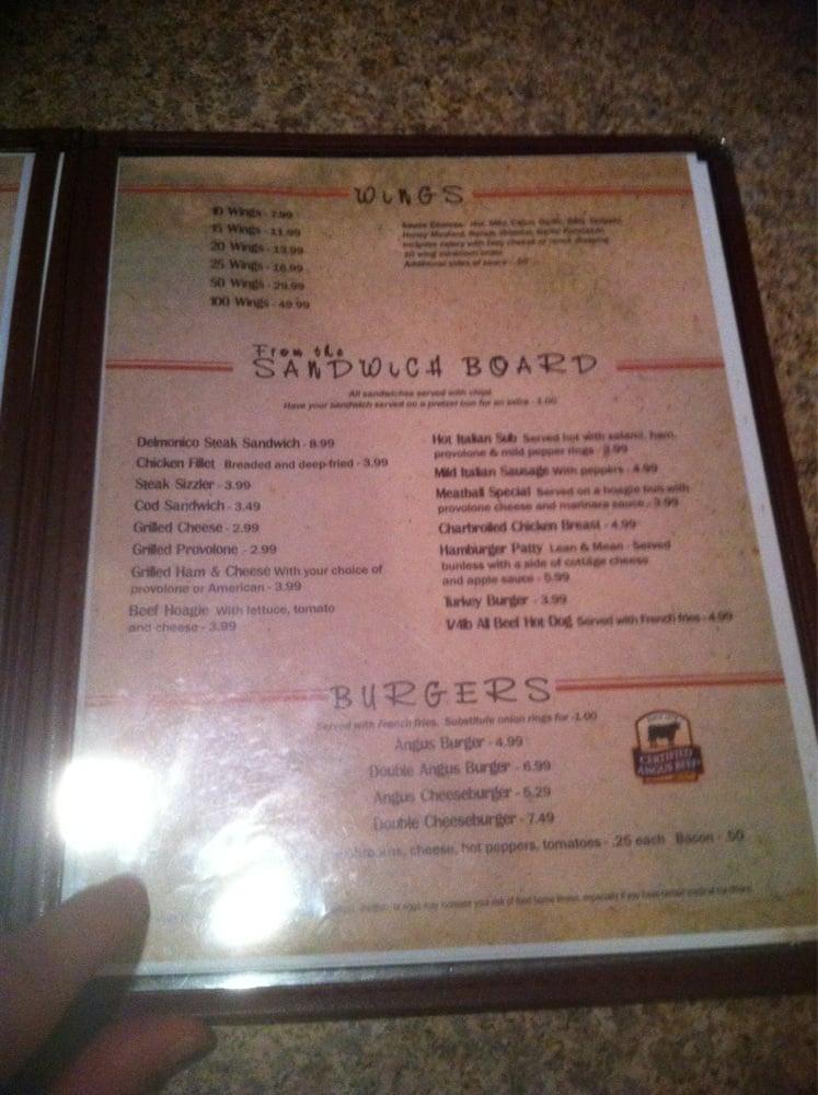 Menu at Crows Nest pub & bar, Ashtabula