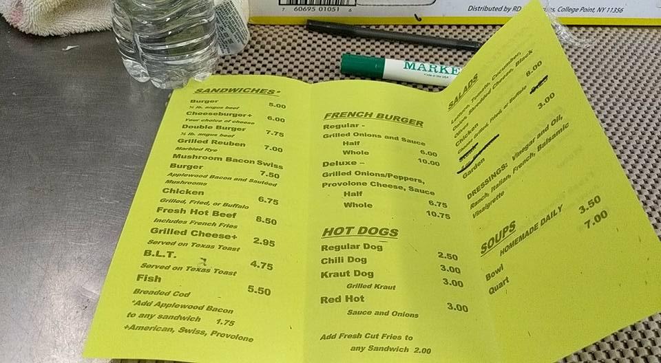 Menu At Nana S Lunchbox Restaurant Weirton County Road   Re9a Menu Nanas Lunchbox 