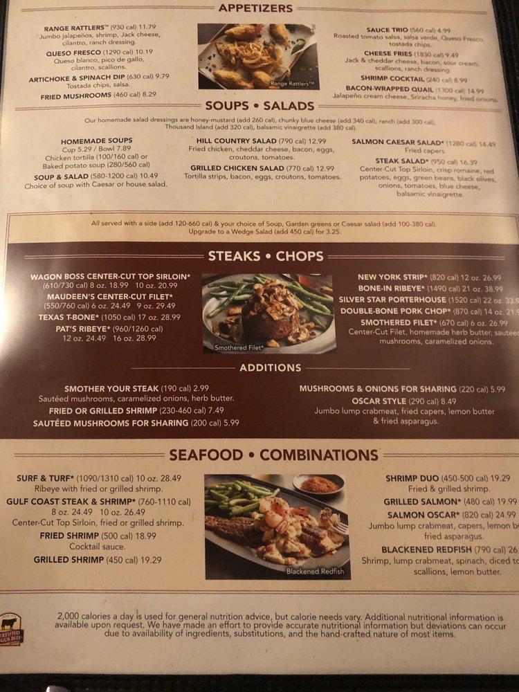 Menu at Saltgrass Steak House steakhouse, Liberty