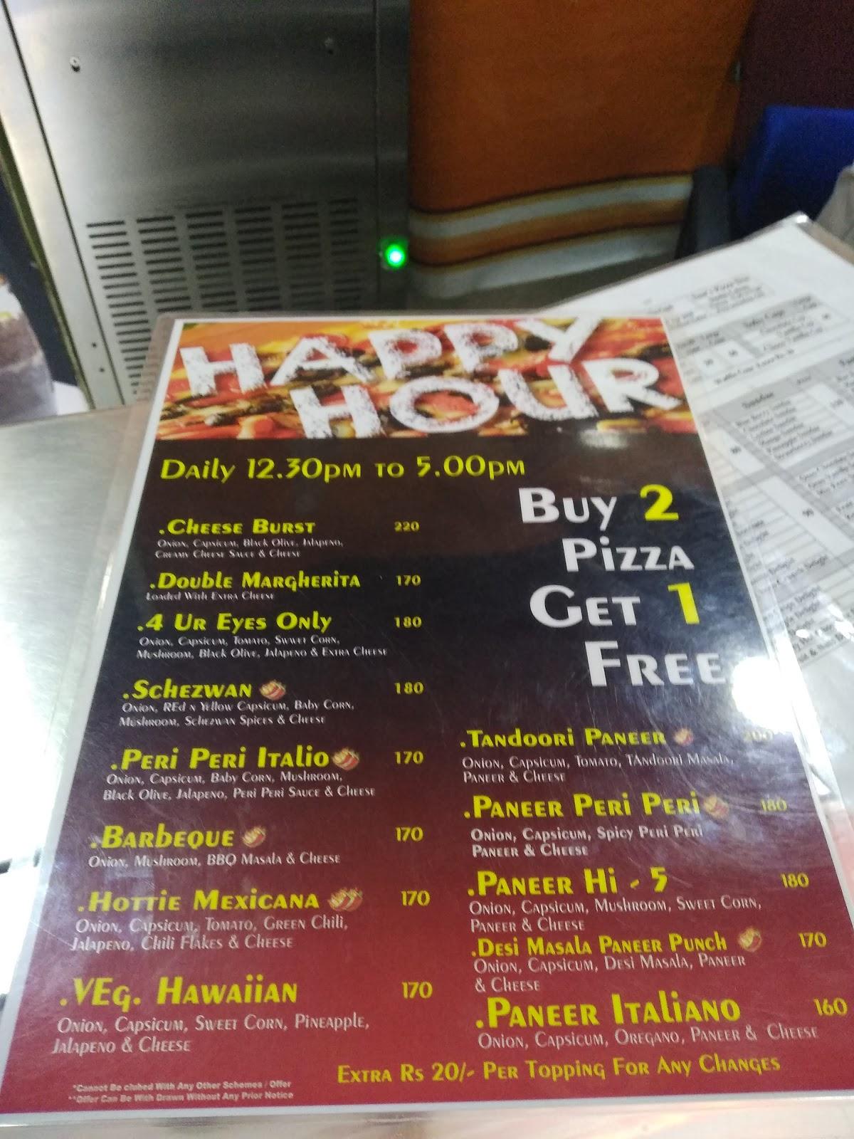 Menu at Sans Pizza Den, Hyderabad, 1842/46