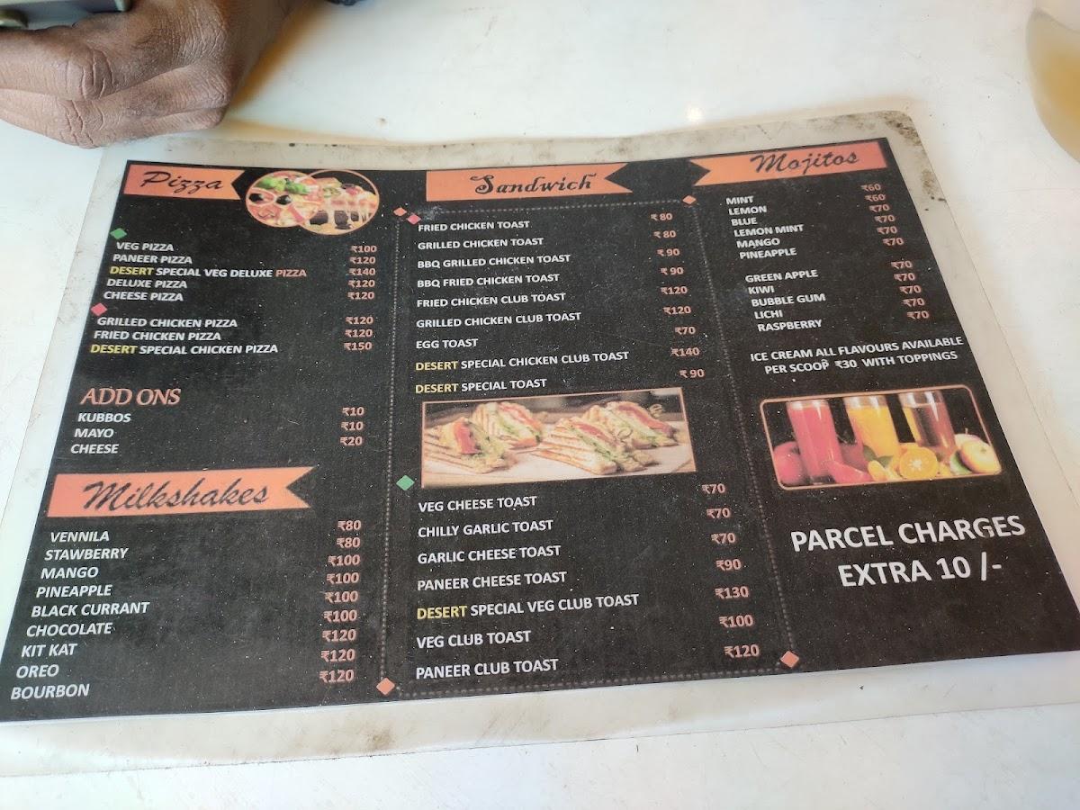 Menu at Desert Shawarma, Chennai, 10