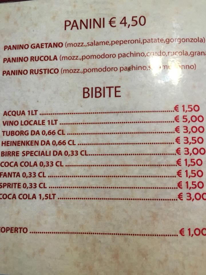 Menu di Pizza Express Ex Tommy Pizza Rossano 