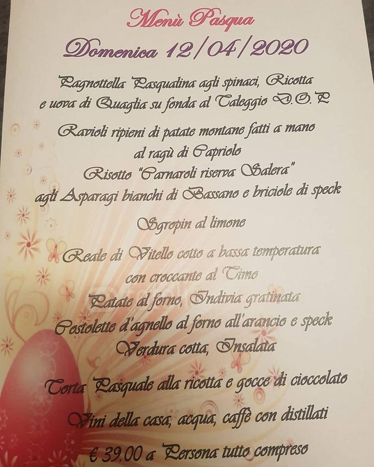 Menu di Albergo - Ristorante Italia Risorta 
