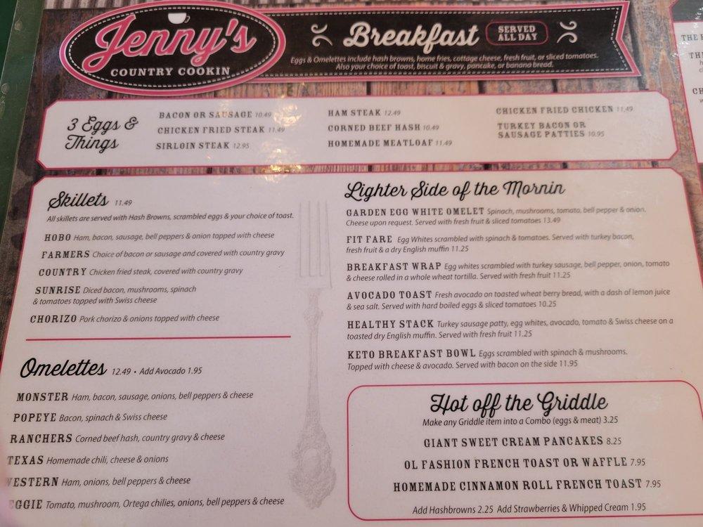 menu-at-jenny-s-country-cookin-restaurant-hesperia