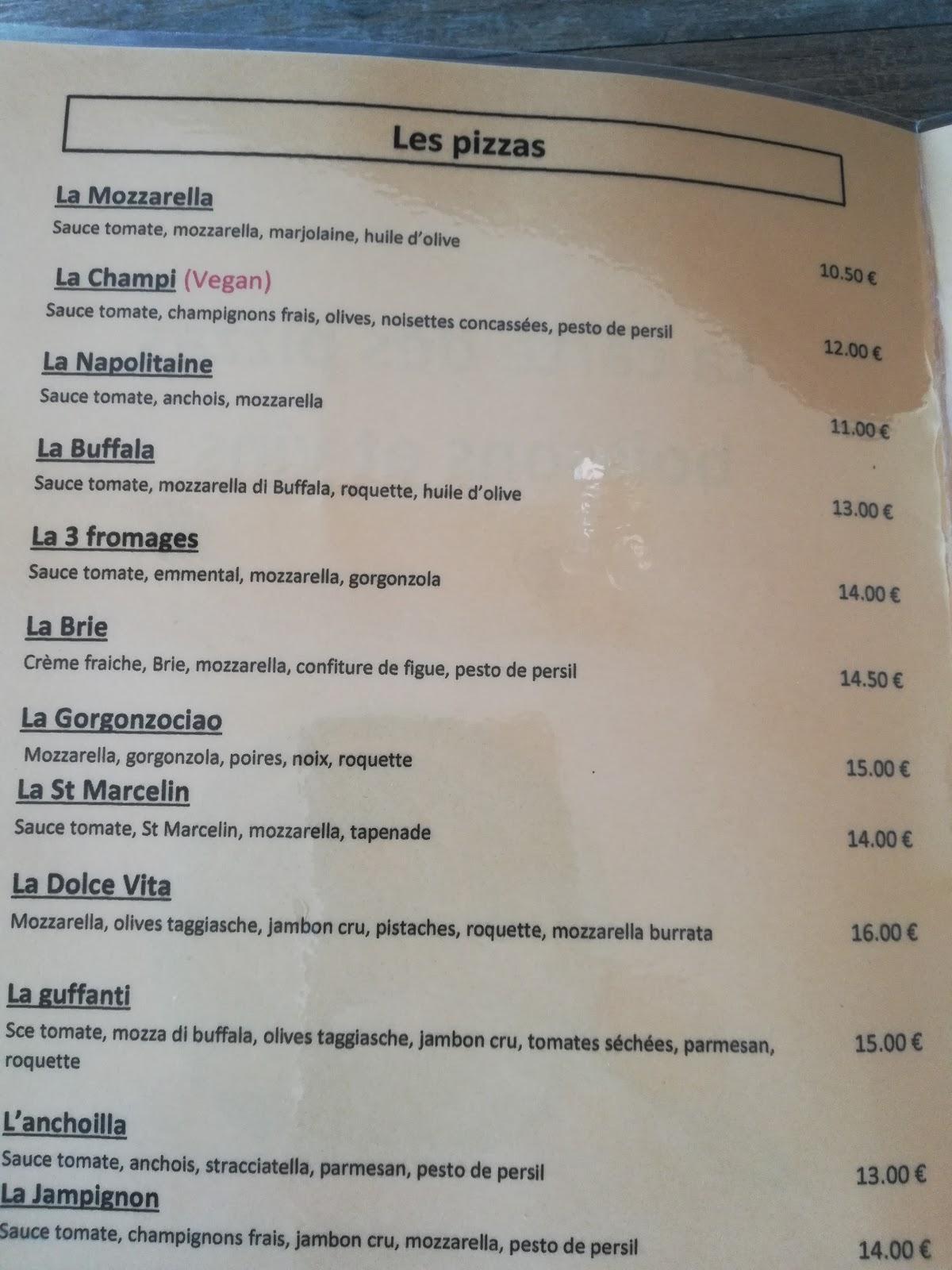 Menu at La Gaudina ( Stmaximinla stbaume) restaurant, SaintMaximin