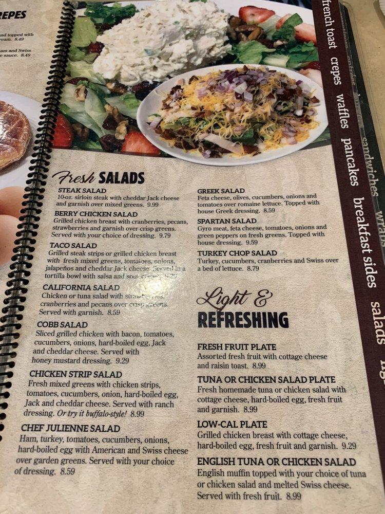 Menu at Cosmos Restaurant, Fort Wayne, Lima Rd