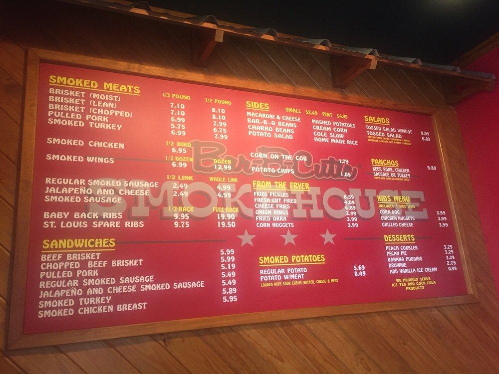 Menu At Bar-B-Cutie SmokeHouse, McAllen, N 10th St