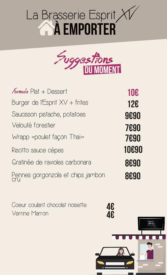 Menu de Chez Gilou