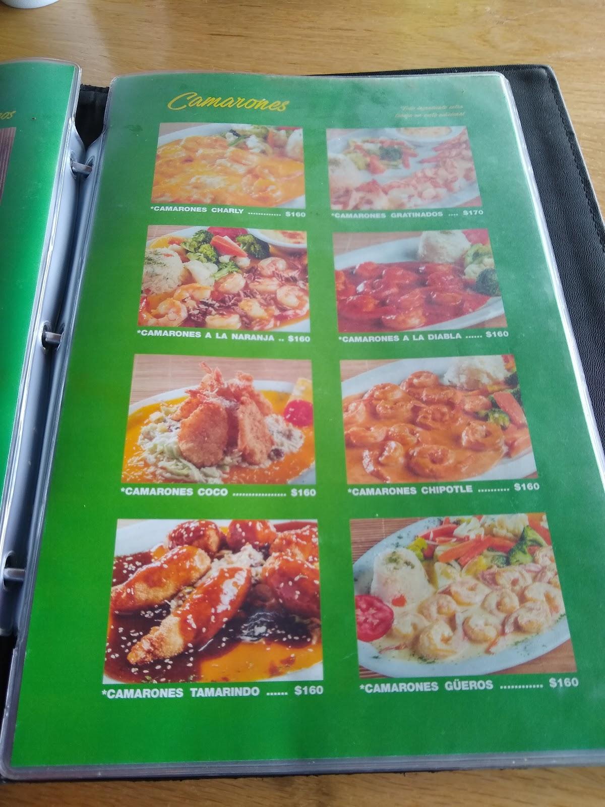 Menu at Mariscos El Memín restaurant, Mazatlán, Av. Rafael Buelna 103