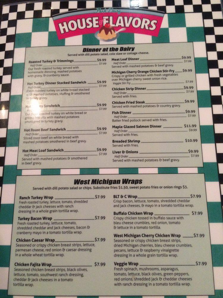 Menu at House of Flavors Restaurant, Ludington