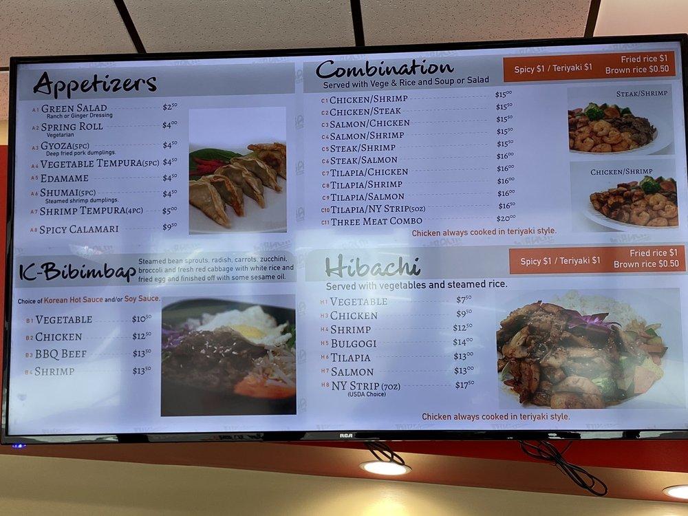Menu at Hibachi Grill & Bubble Tea restaurant, Jamestown