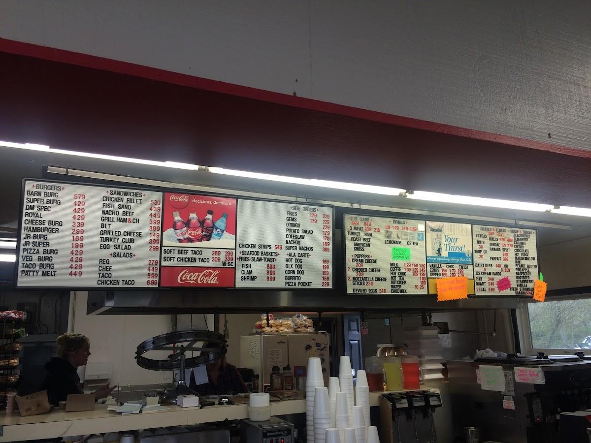 Menu at Dairy Maid fast food, Warrenton