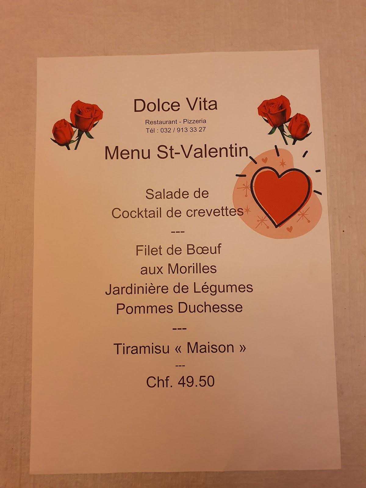 Menu di Dolce Vita 