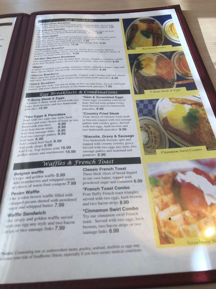 Menu at Family Pancake House restaurant, Dallas