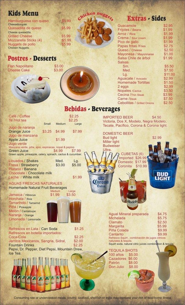 Menu at CANCUN CAFE & MEXICAN GRILL, Yorkville