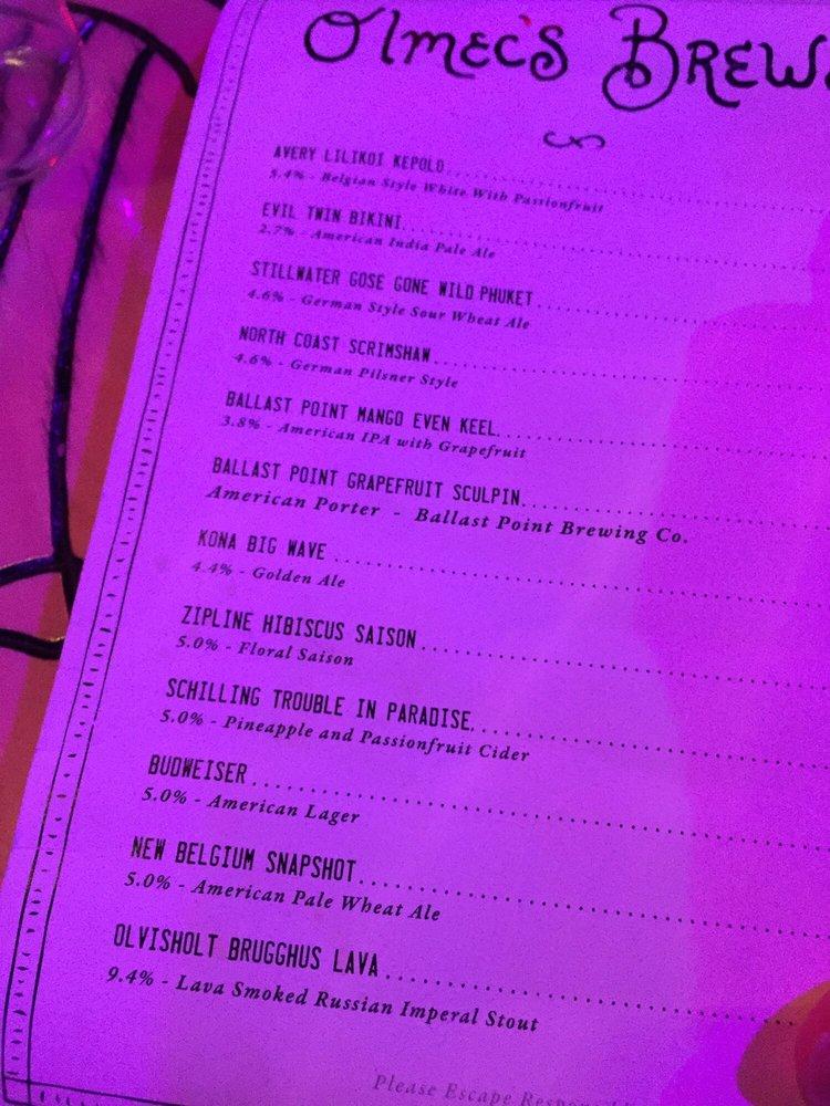Menu at Laka Lono Rum Club, Omaha