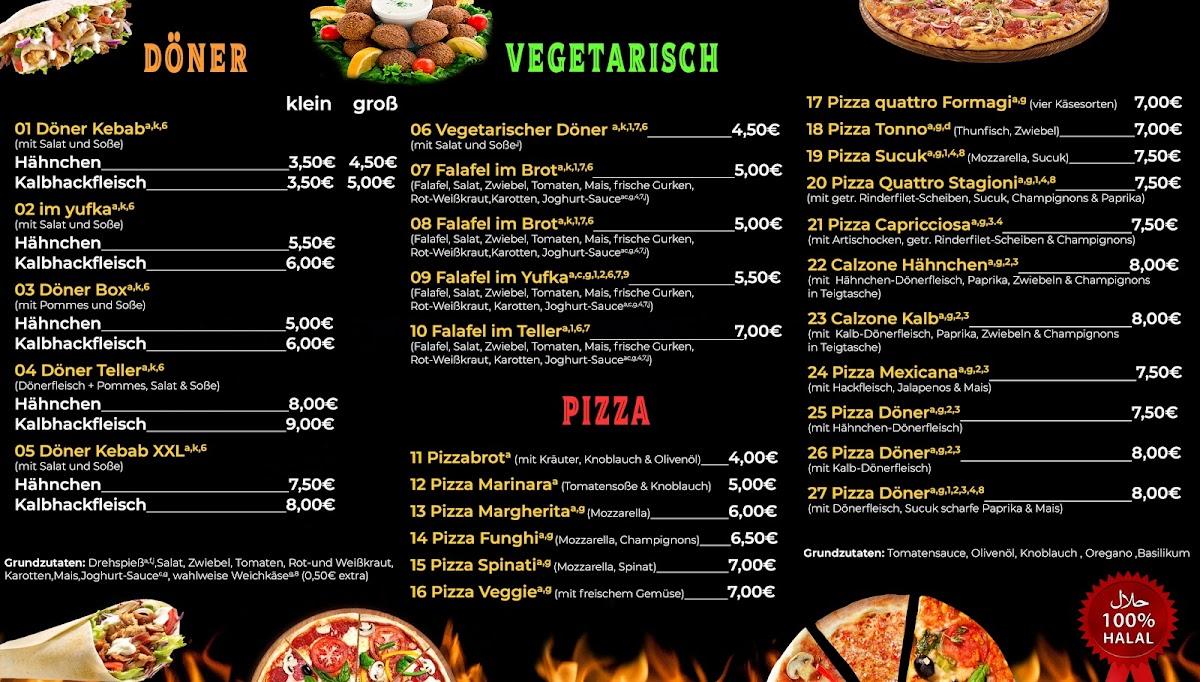 Speisekarte von Multi Döner, Ludwigshafen am Rhein