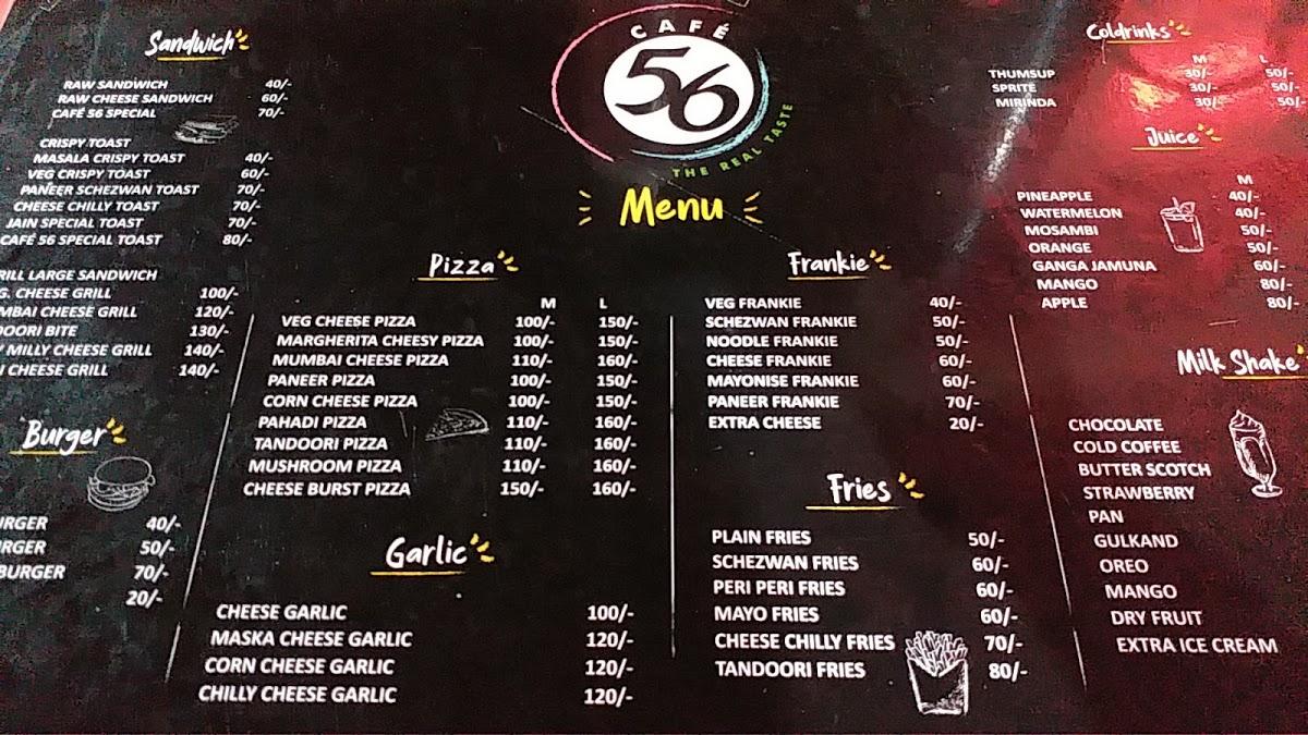 café 56 menu