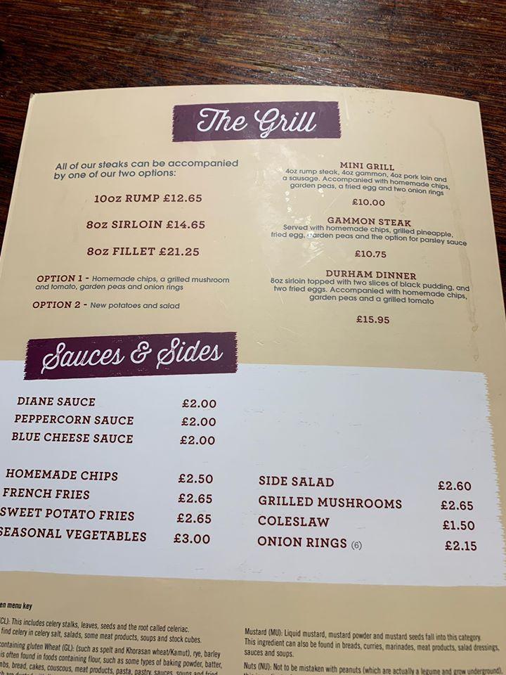 Menu at The Bay Horse Inn pub & bar, Newton Aycliffe, 28 W Green