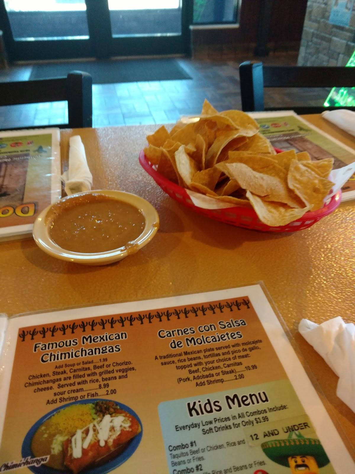 Menu at Domingos Mexican & Seafood Restaurant, Mocksville