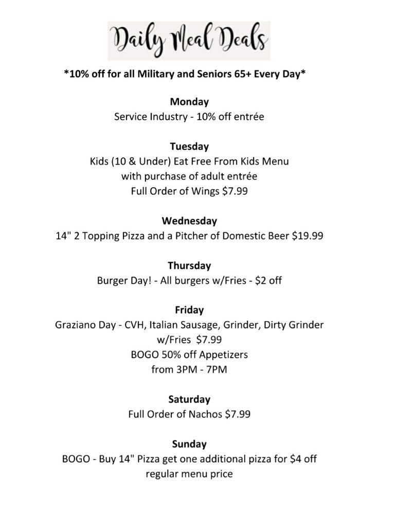 Menu at The U Neighborhood Grill pub & bar, Urbandale