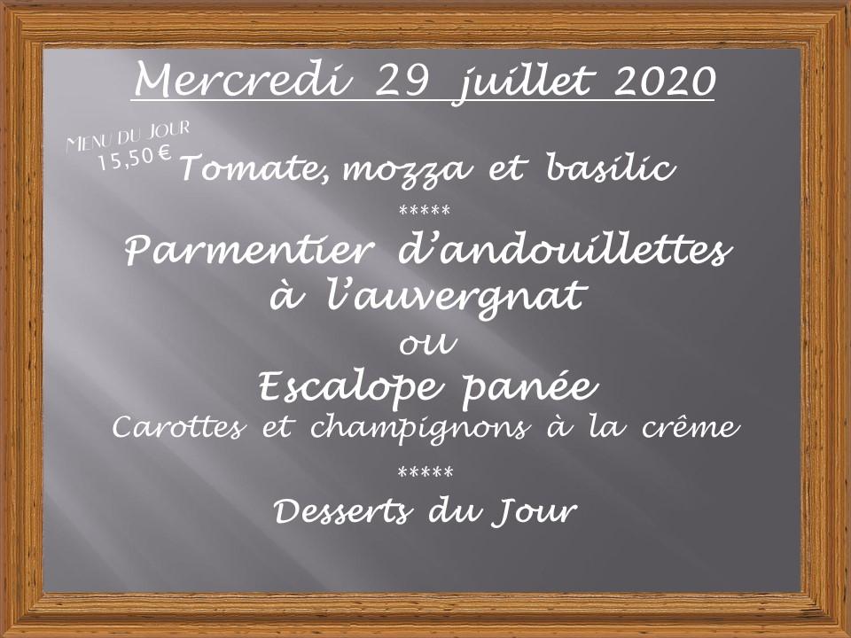 Menu au Brasserie du Parc restaurant, Orléans