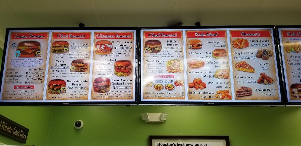 Menu at Joy Love Burger desserts, Houston, Memorial Dr suite b