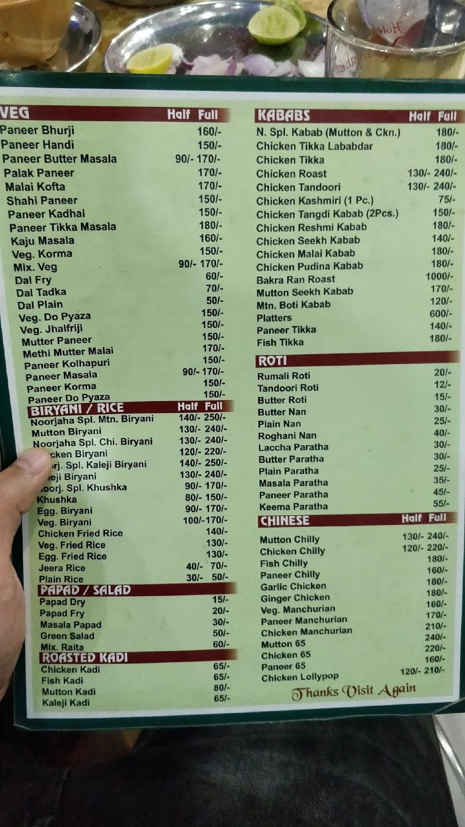 Shawarma Inn menu