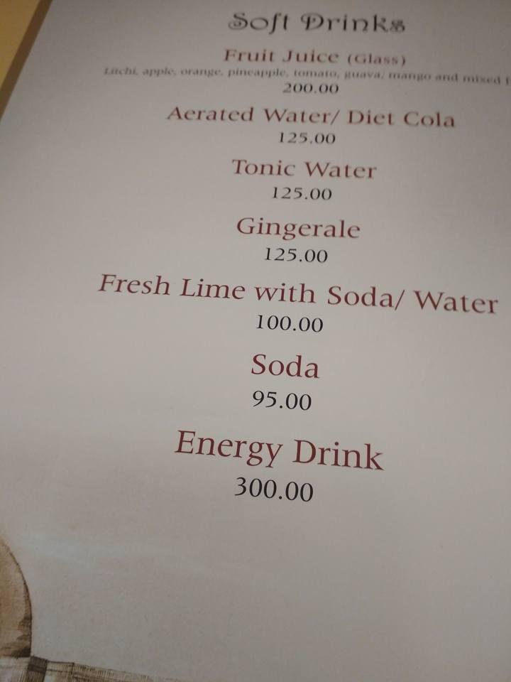 Chef recipie menu