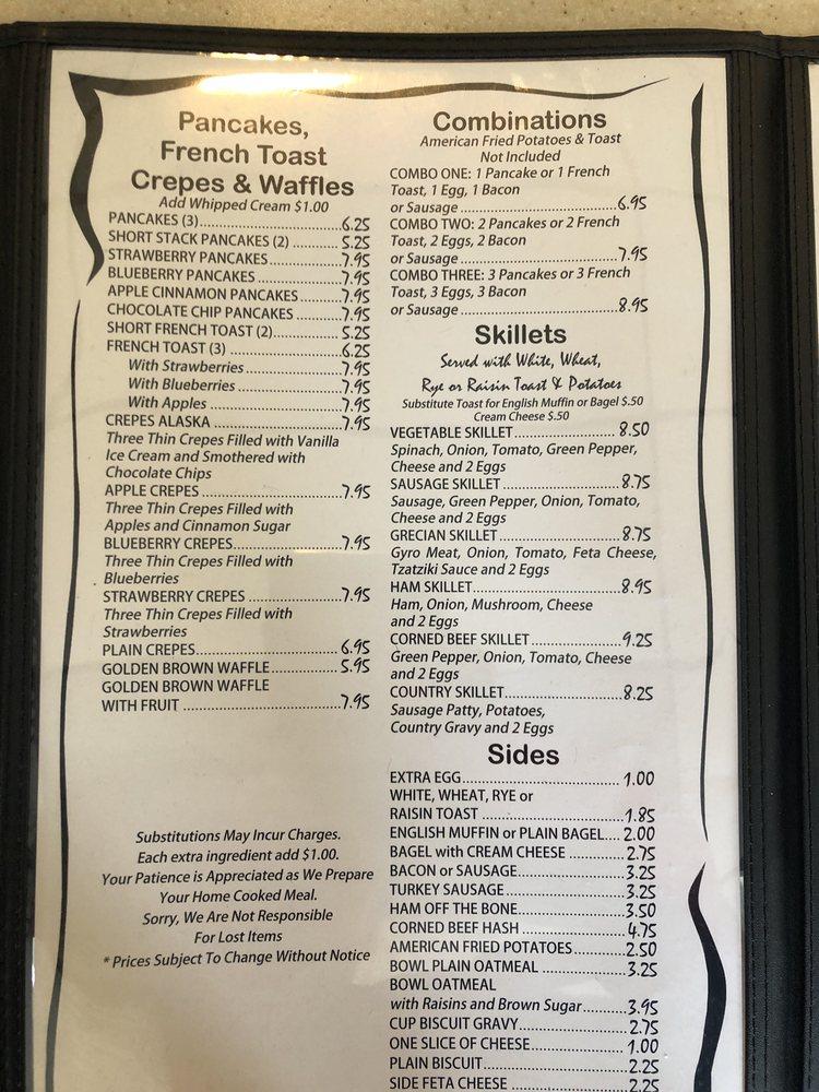 Menu at Lake Villa Restaurant, Inc., Lake Villa
