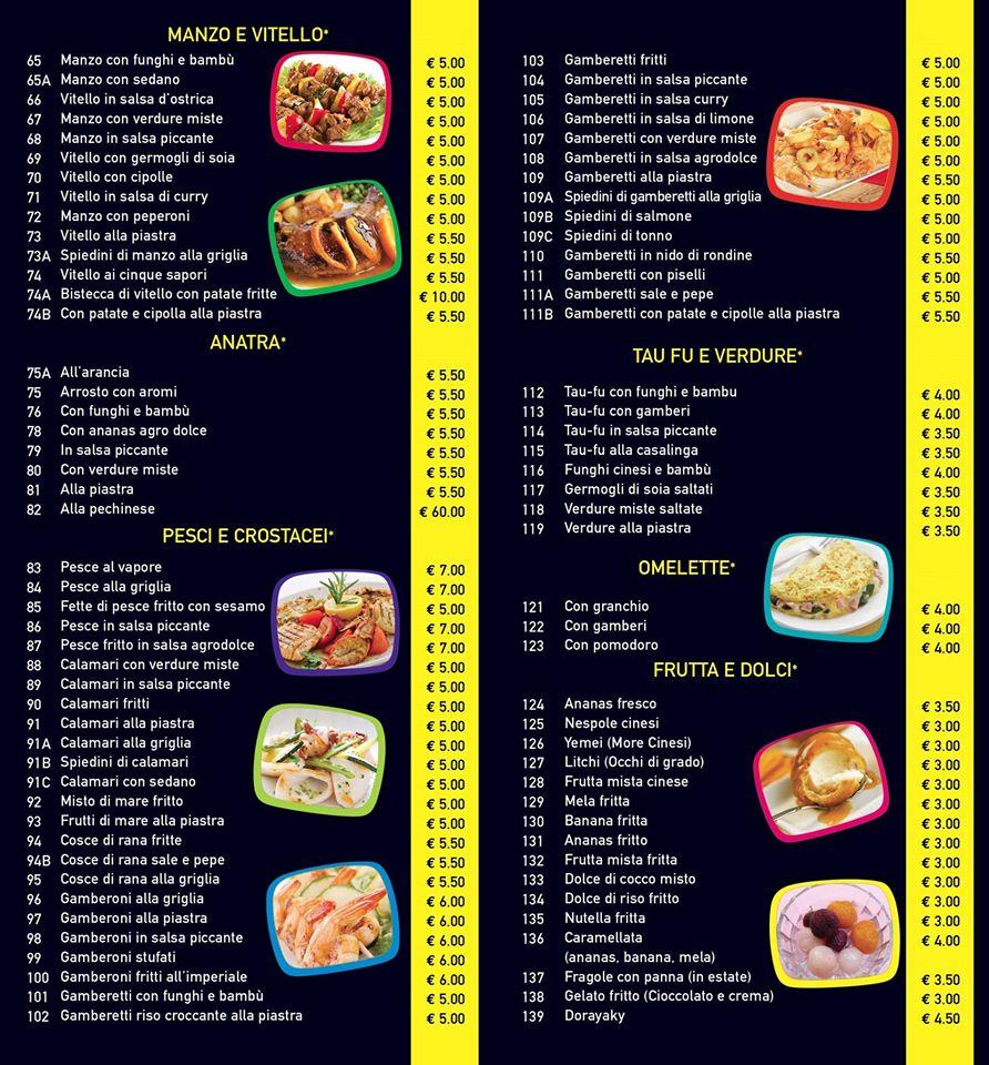 Menu di Sheng Long Casalotti Rome 