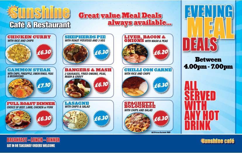 Menu at Anada Cafe, Downham Market
