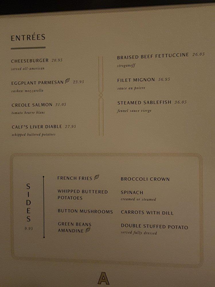 Menu de Arthur's Restaurant