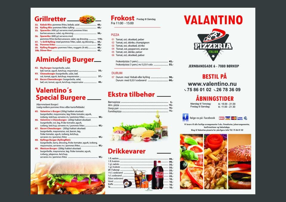 Annotate Marty fal valentino pizza børkop menukort egy kiéhezett Vakol