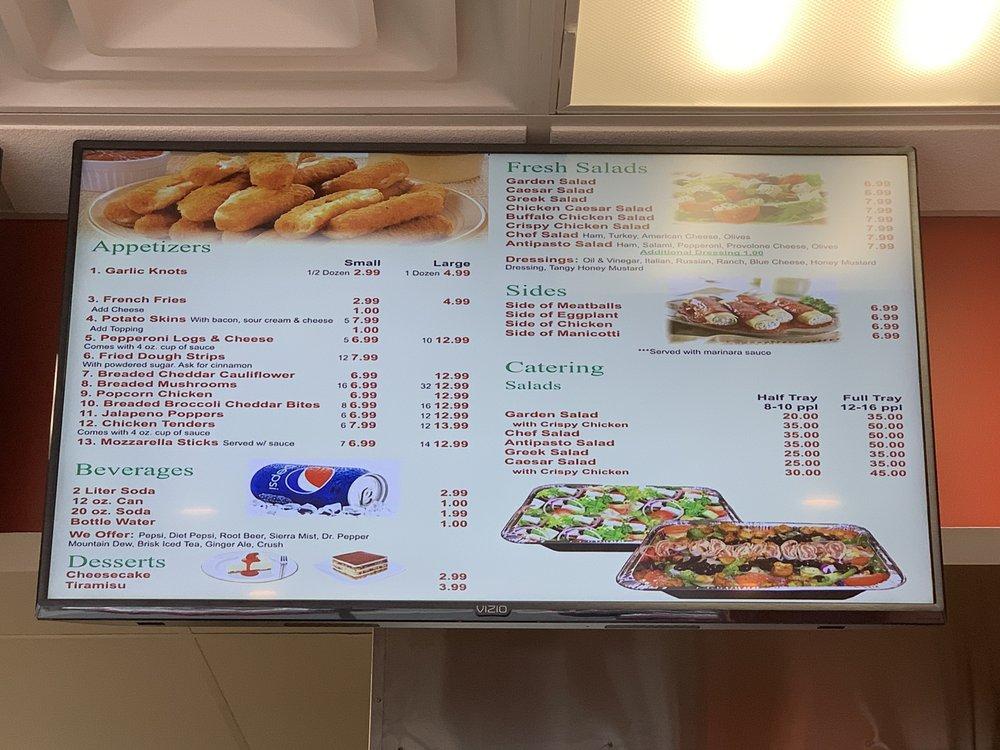 Menu at Manhattan Pizza & Wings pizzeria, Huber Heights