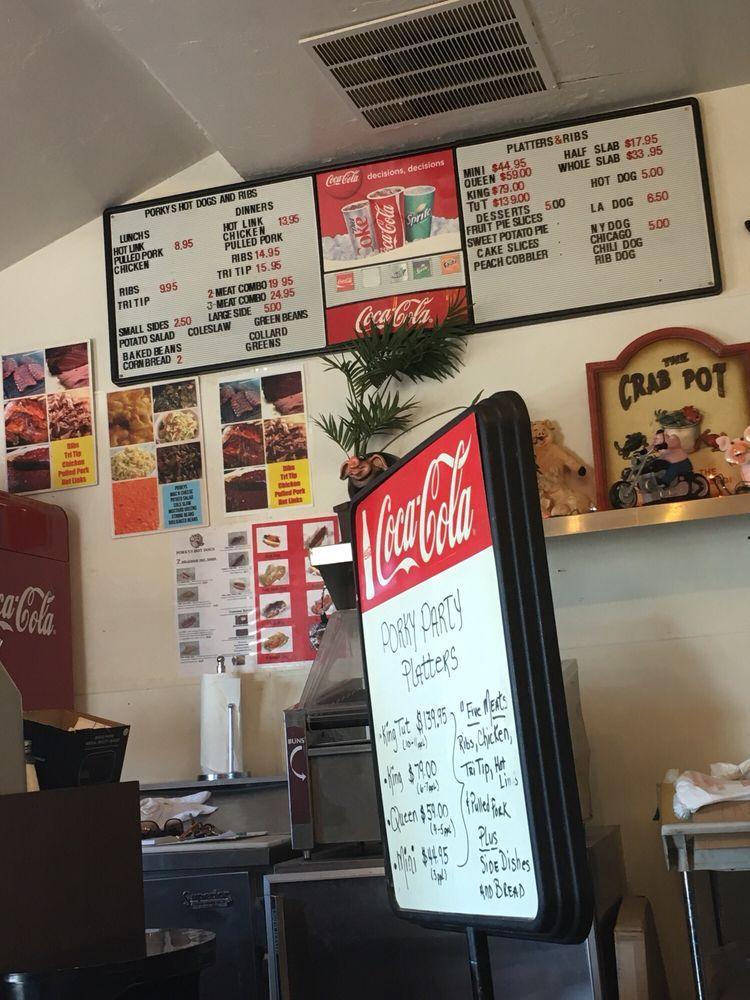 Menu at Porky's To Go BBQ, Yuba City