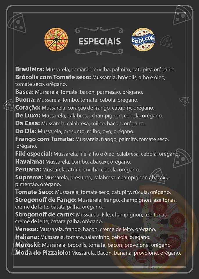 Pizza.Com cardápio