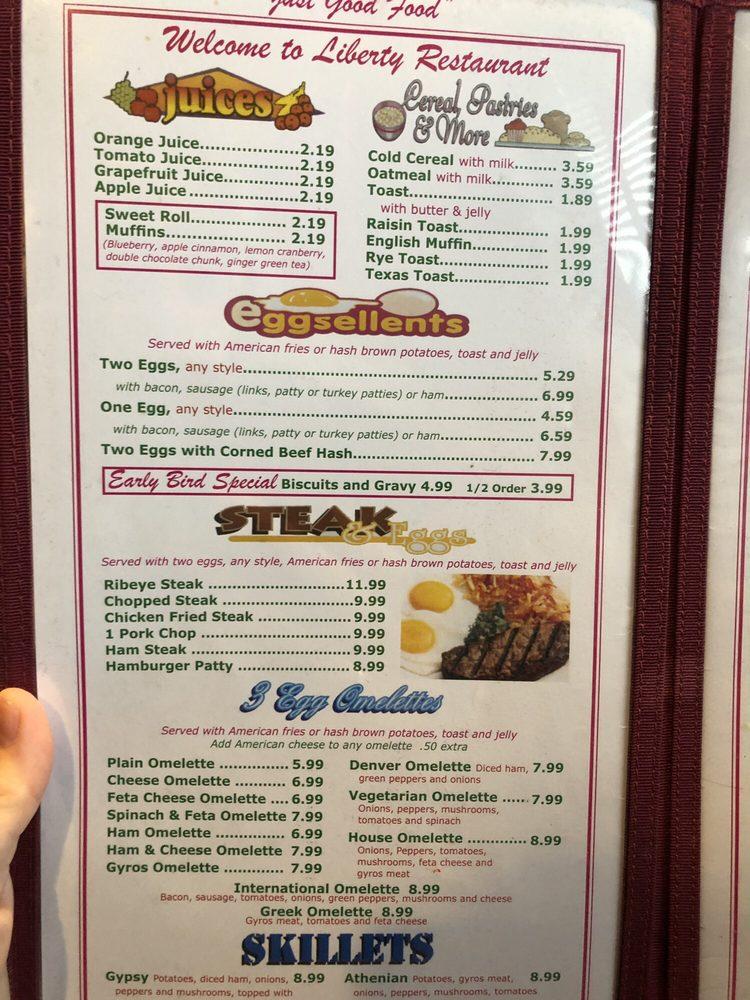 Menu at Liberty Family Restaurant, Peru