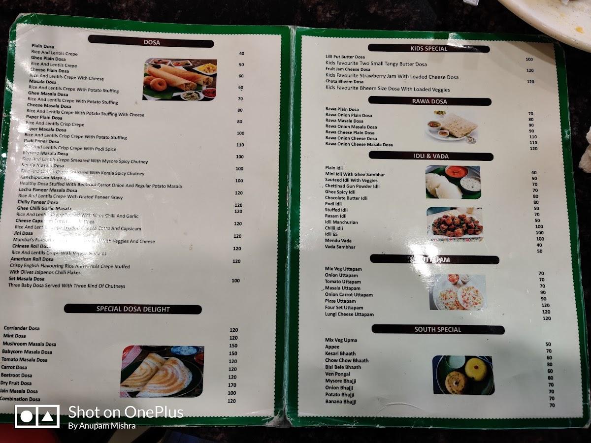 Menu At Lungi South Indian Restaurant, Ajmer