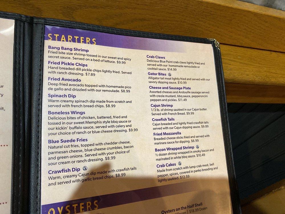 Menu at Redbone's Grill & Bar, Jackson