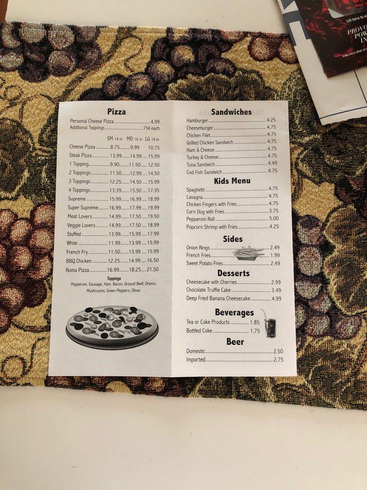 Menu at Roma Italian Restaurant, Danville