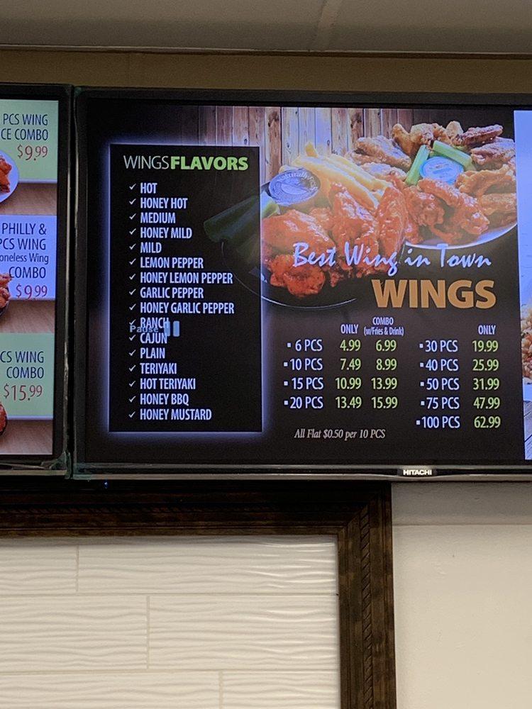 Menu at Wings & Philly restaurant, Grovetown