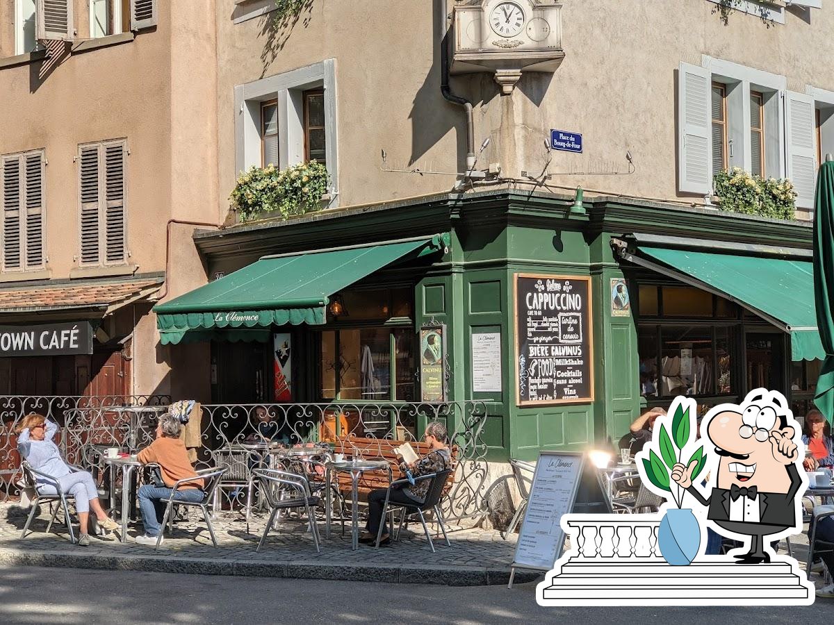 The Clemence Restaurant, Boug de Four Square, Geneva, Switzerland, Europe  Stock Photo - Alamy