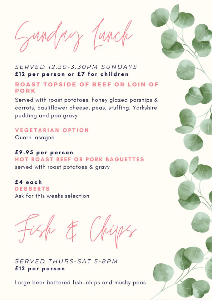 Menu at The Thatch at Bottesford restaurant, Bottesford