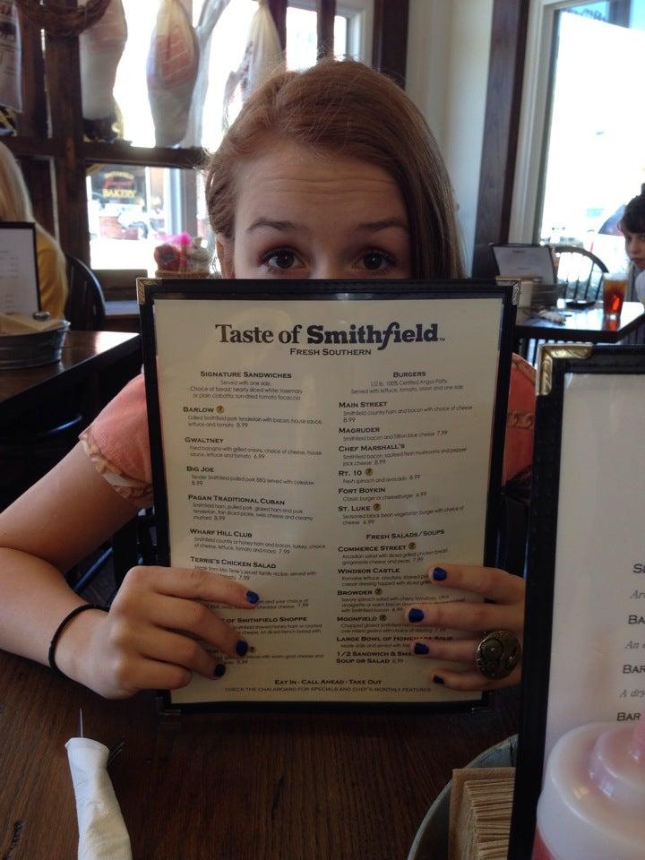 Menu At Taste Of Smithfield Restaurant Smithfield