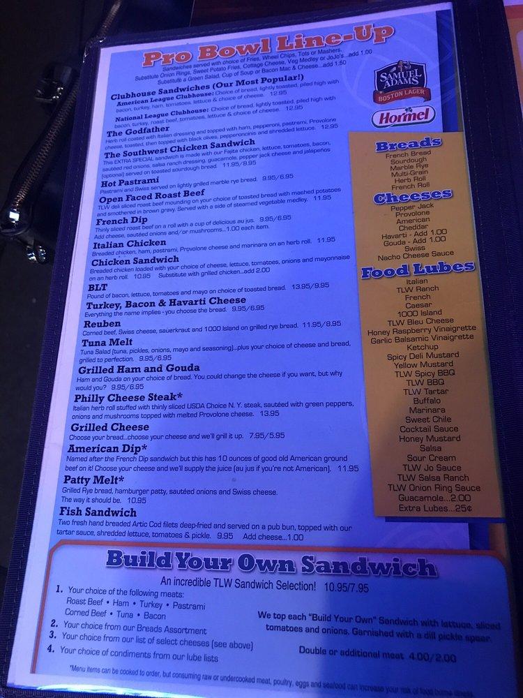 Menu at The Loose Wheel Bar & Grill