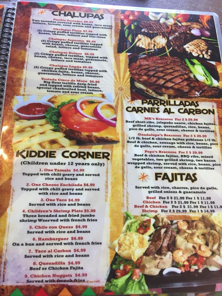 Menu at San Miguel De Allende Bar And Grill, Conroe