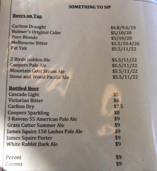 Menu at Spread Eagle Hotel pub & bar, Richmond