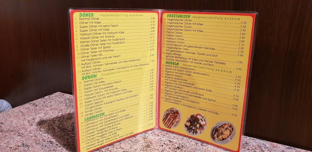 Speisekarte von Rohat Kebab House restaurant, Dresden