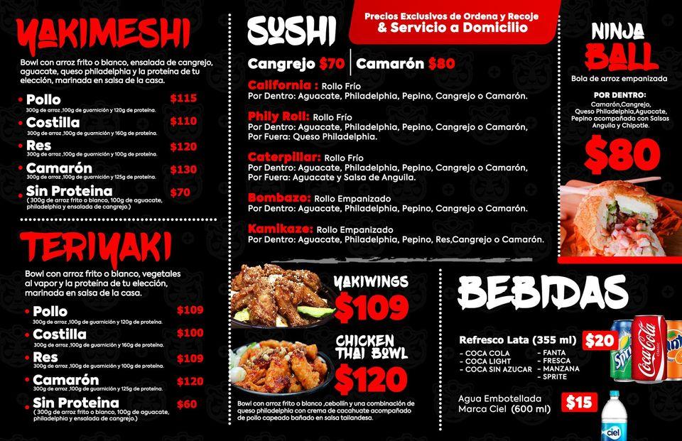 Menu At Red Panda Restaurant, Ciudad Juarez, Av. Ejército Nacional 7244-l2